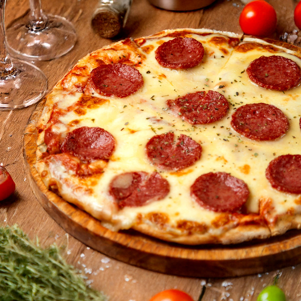 Pizza de pepperoni proteica - ProteinK