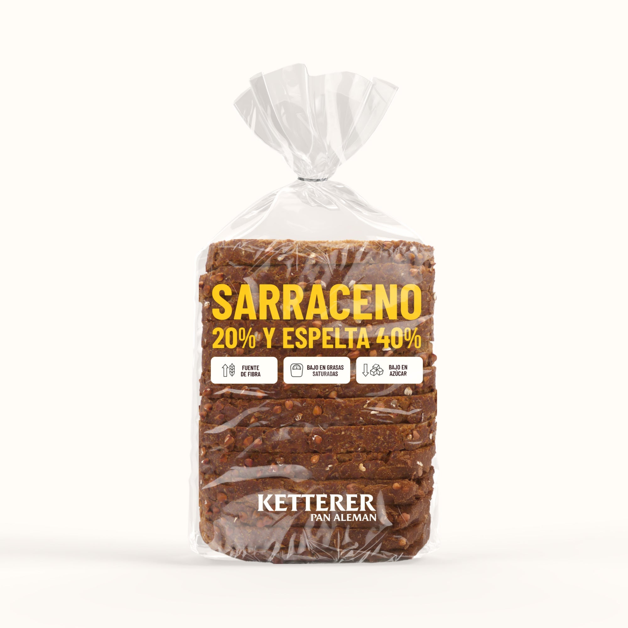 Pan de Sarraceno 20% y Espelta 40%