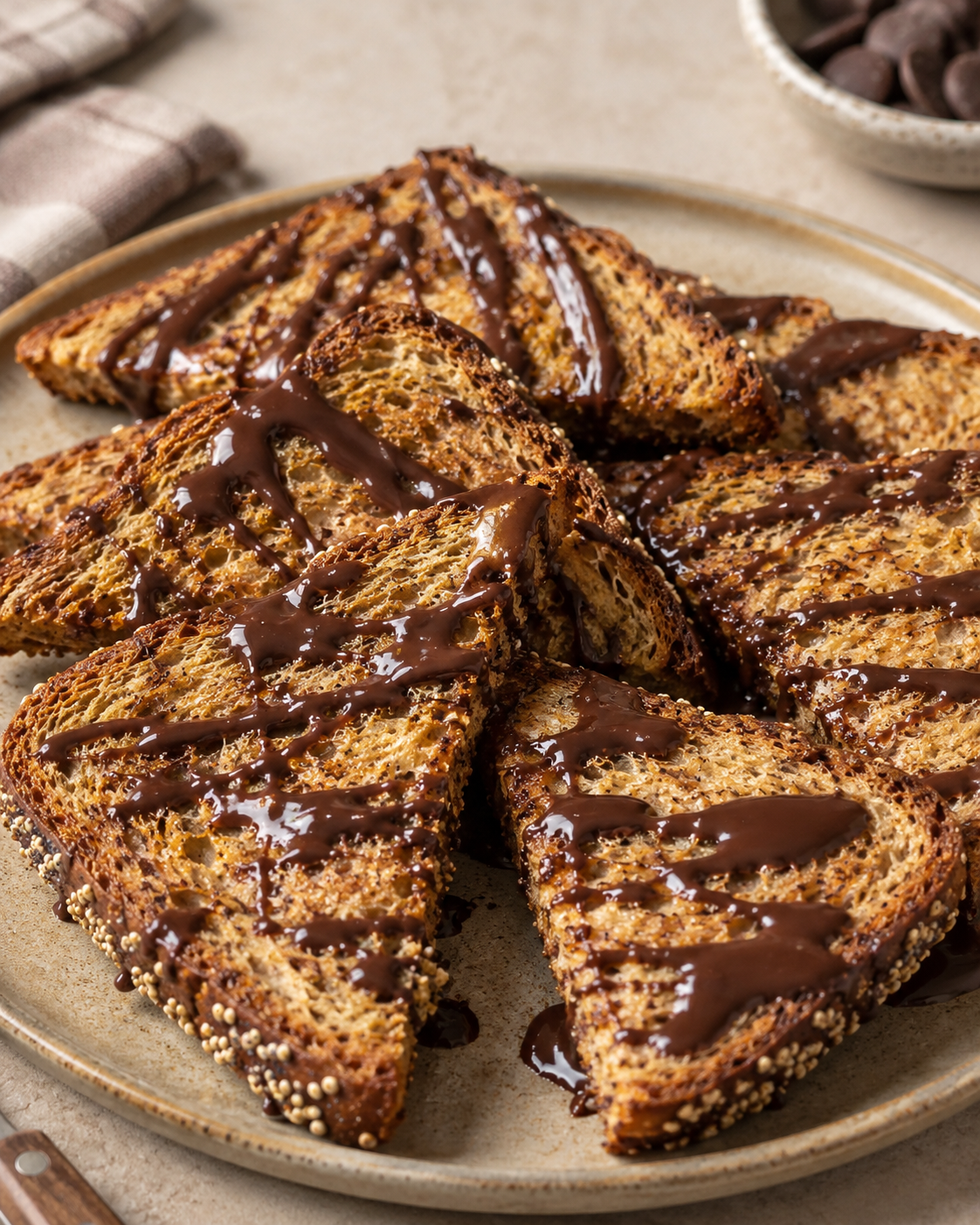 Sándwich doble proteína de chocolate y cacahuete: el postre de air fryer que vas a repetir