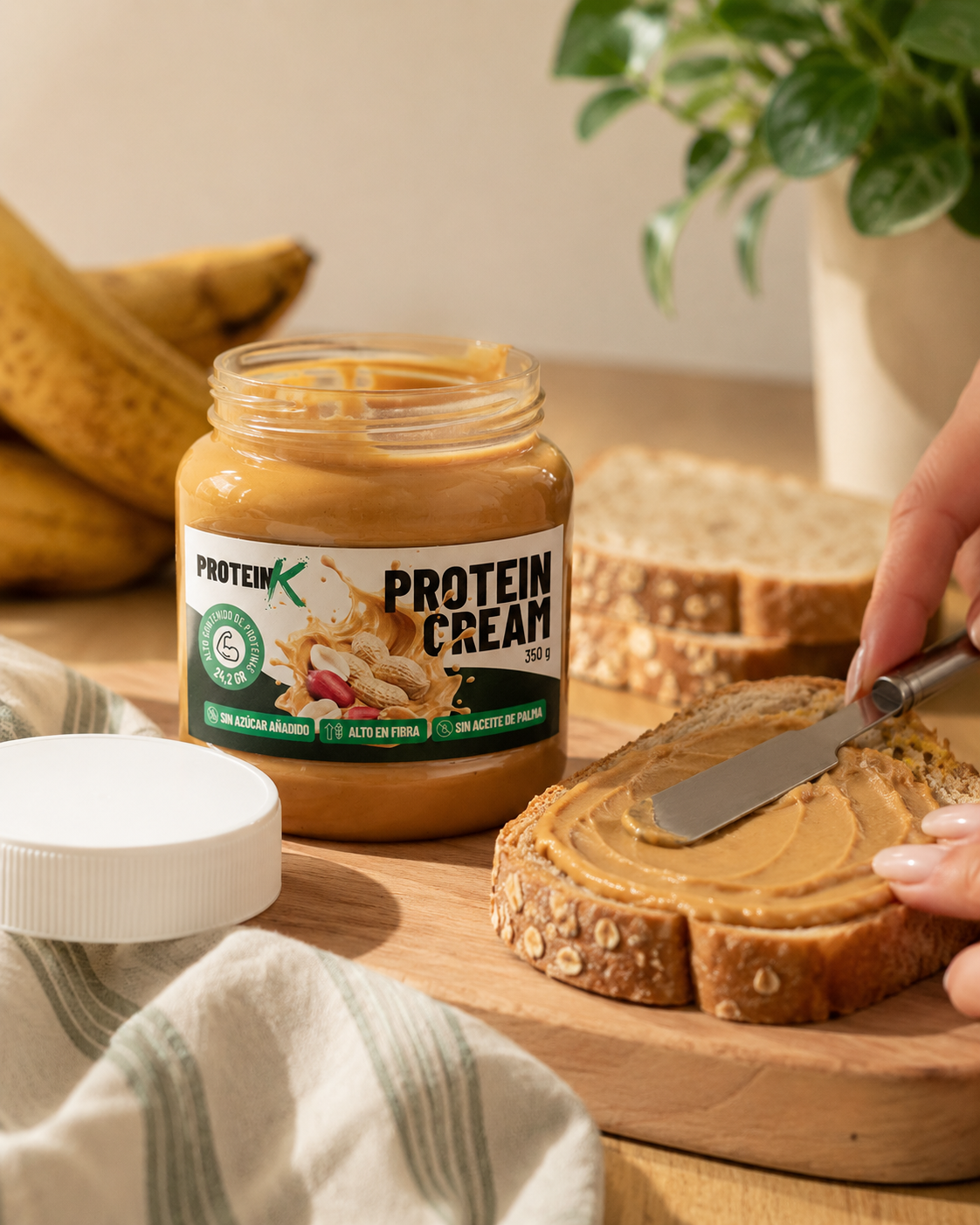 Crema de cacahuete proteica vs mantequilla de cacahuete: diferencias reales