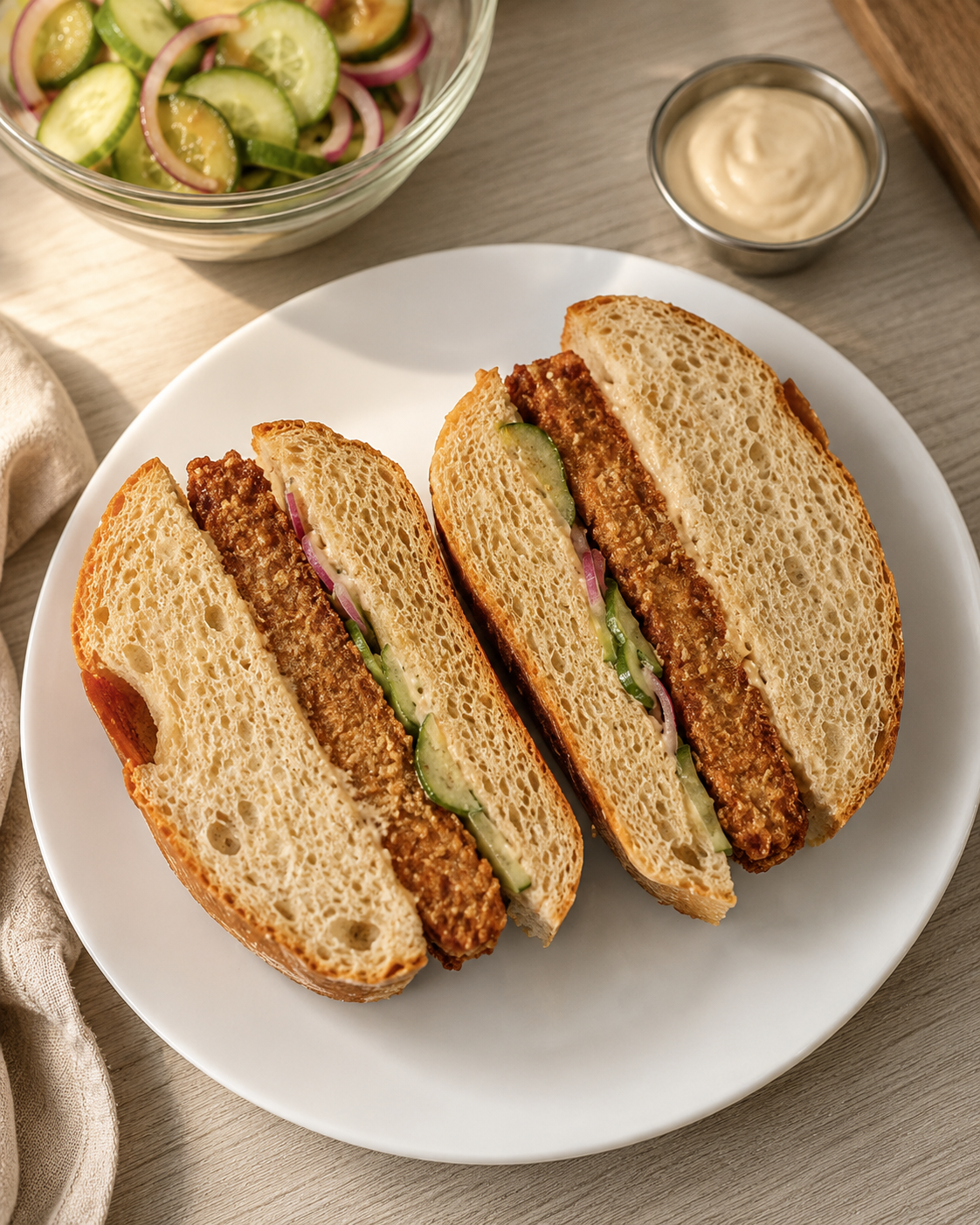 Hamburguesa de tofu con salsa de cacahuete: alta en proteína y con un sabor que no esperabas
