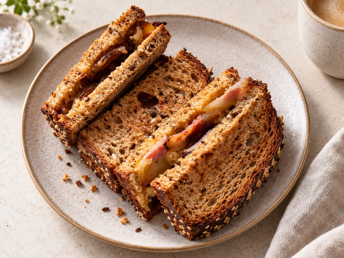 Sándwich carbonara: el bikini más auténtico que vas a hacer en casa ProteinK