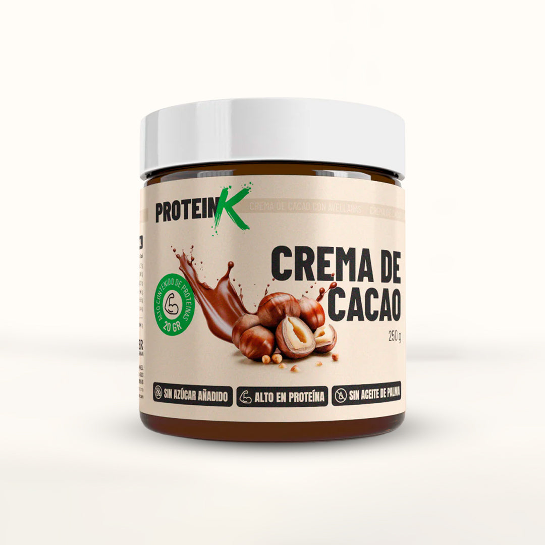 Crema de Cacao Proteica ProteinK con Avellanas 200g- Sin Azúcar Añadido