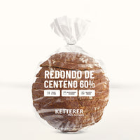Pan Redondo de Centeno 60% - Hogaza Natural, Rico en Fibra y Proteínas